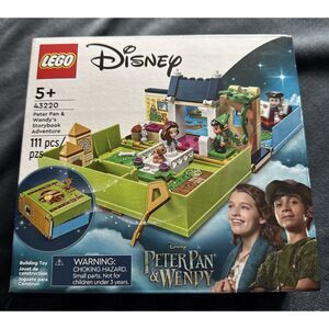 LEGO Disney Peter Pan & Wendy's Storybook Adventure 43220 111 Pc Set Age 5+ NEW